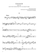 Concerto for Violoncello, Strings and Basso continuo A minor (after BWV 593) [double bass part]