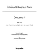 Concerto for Violoncello, Strings and Basso continuo A minor (after BWV 593) [Basso continuo part]
