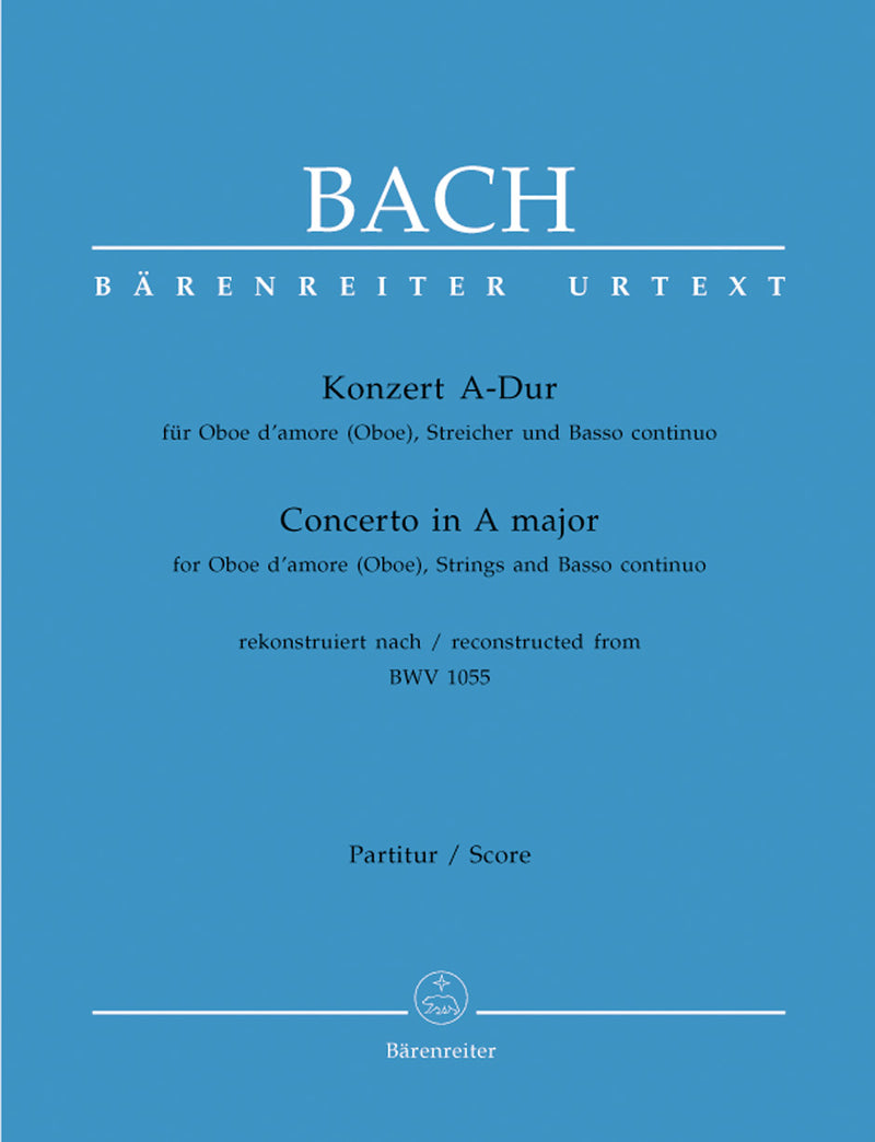 Concerto for oboe d'amore in A major (after BWV 1055) [score]