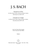 Concerto for oboe d'amore in A major (after BWV 1055) [violin 1 part]