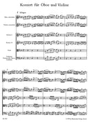 Concerto for Oboe, Violin, Strings and Basso Continuo C minor [score]