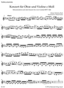 Concerto for Oboe, Violin, Strings and Basso Continuo C minor [violin solo part]