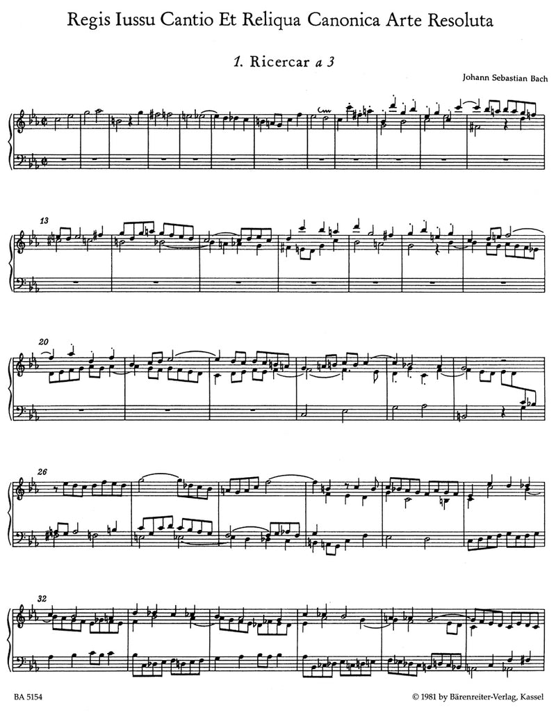 Musical Offering BWV 1079, vol. 1
