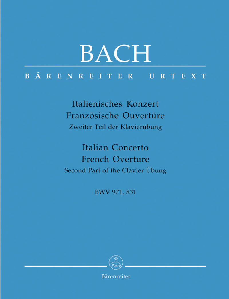 Italian Concerto・French Overture, BWV 971, BWV 831