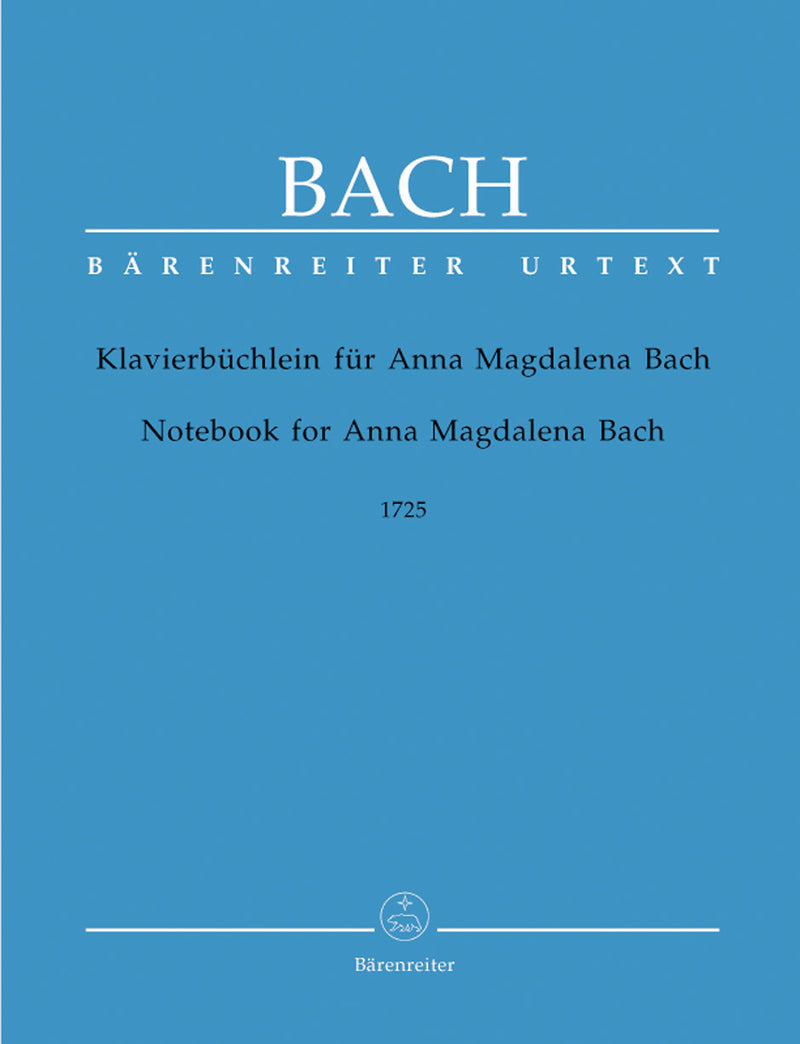 Notebook for Anna Magdalena Bach (1725)（運指なし）