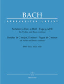 Two Sonatas and a Fugue for Violin and Basso Continuo BWV 1021, BWV 1023, BWV 1026