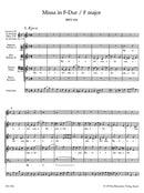 Mass F major BWV 233 "Lutheran Mass 1" [score]