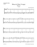 Mass F major BWV 233 "Lutheran Mass 1" [cello/double bass/bassoon part]