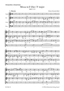 Mass F major BWV 233 "Lutheran Mass 1" [合唱楽譜]