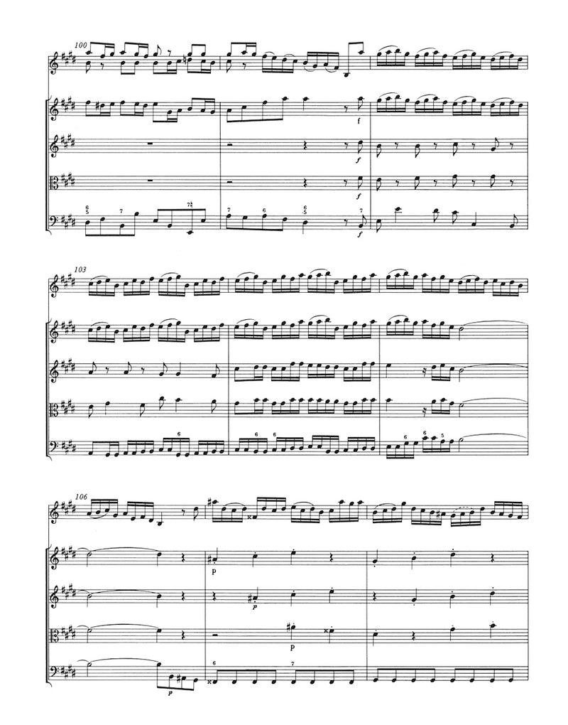 Concerto for Violin, Strings and Basso Continuo E major BWV 1042 [score]