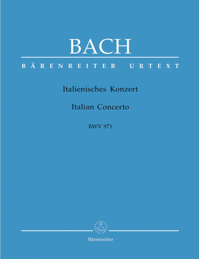 Italian Concerto BWV 971（運指なし）