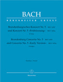 Brandenburg Concerto No. 5 and Concerto No. 5 "Early Version" D major BWV 1050, BWV 1050a [score]