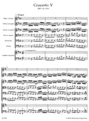 Brandenburg Concerto No. 5 and Concerto No. 5 "Early Version" D major BWV 1050, BWV 1050a [score]