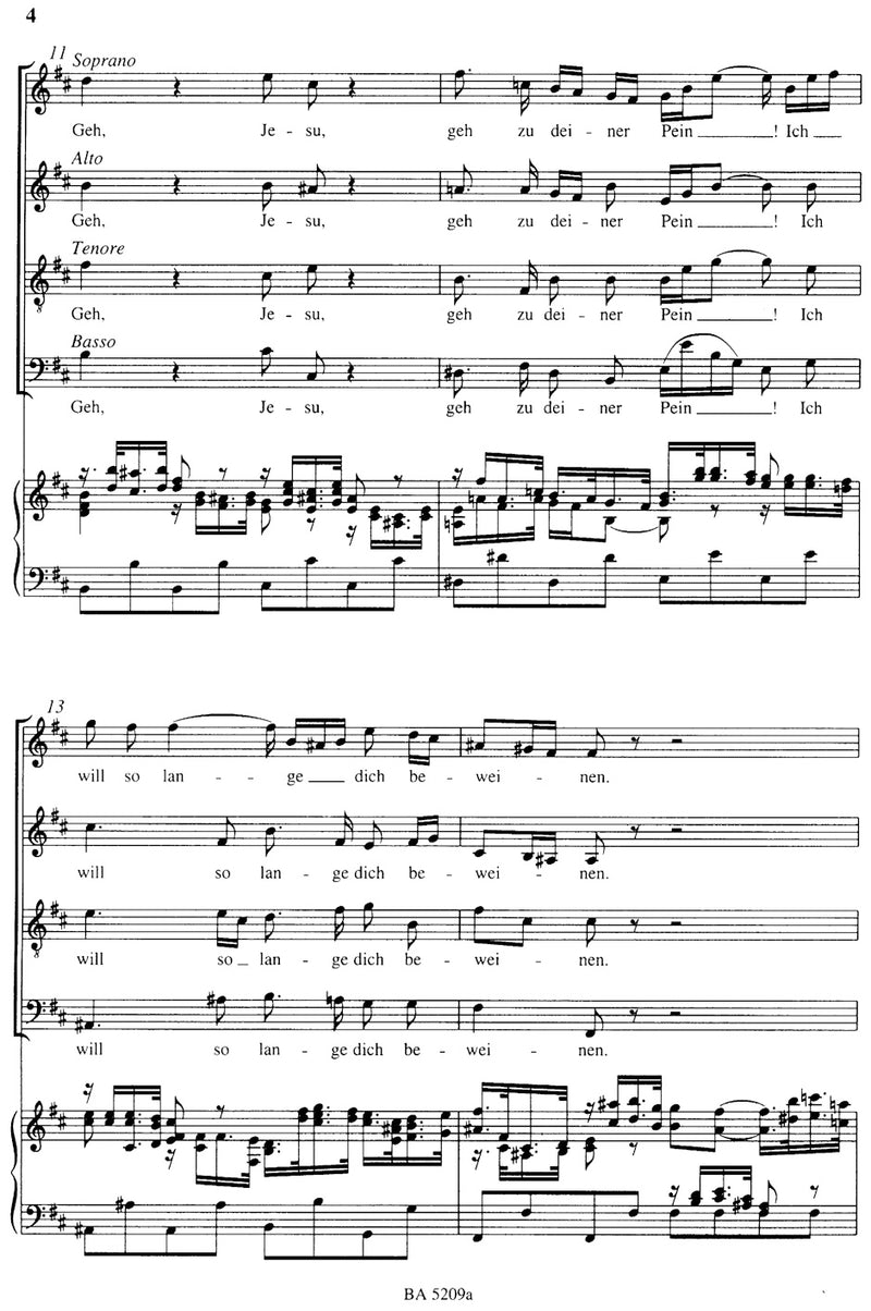 Markus-Passion BWV 247 [score]