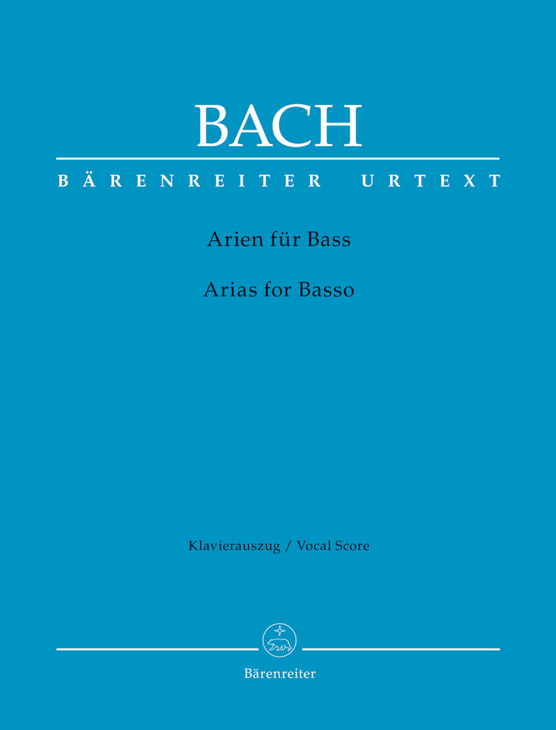 Arias for Basso (ドイツ語と英語の歌詞、英語の説明）