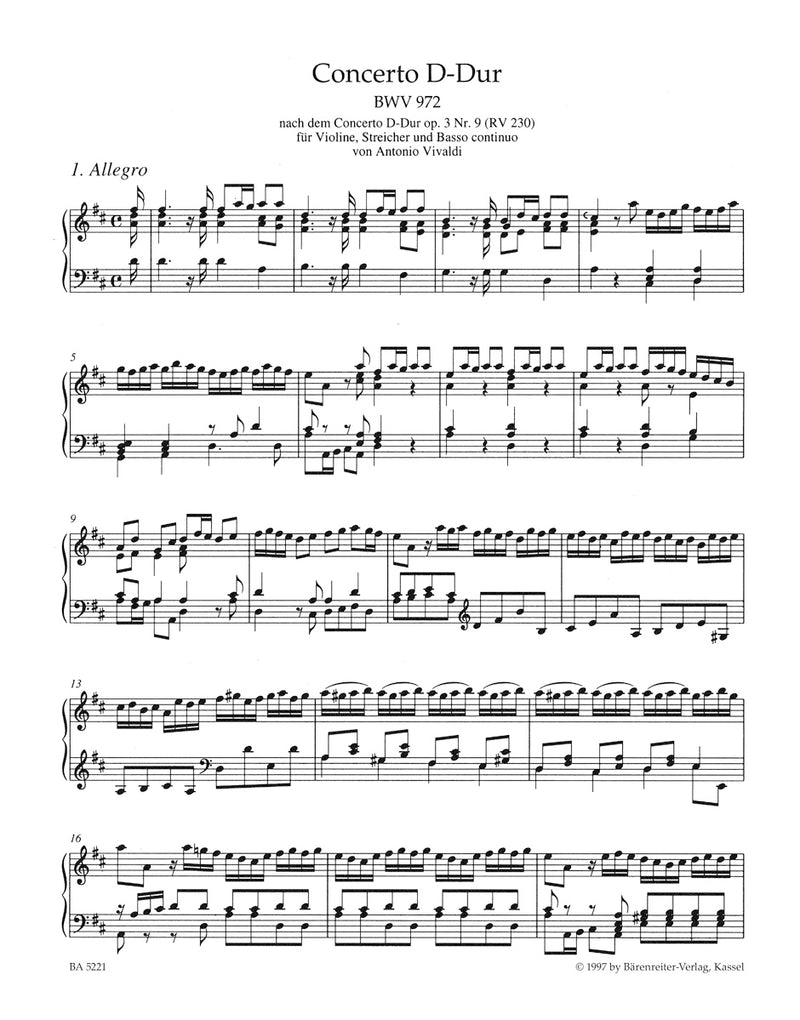 Keyboard Arrangements of Works by Other Composers, vol. 1