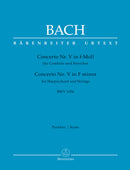 Concerto for Harpsichord and Strings Nr. 5 F minor BWV 1056 [score]