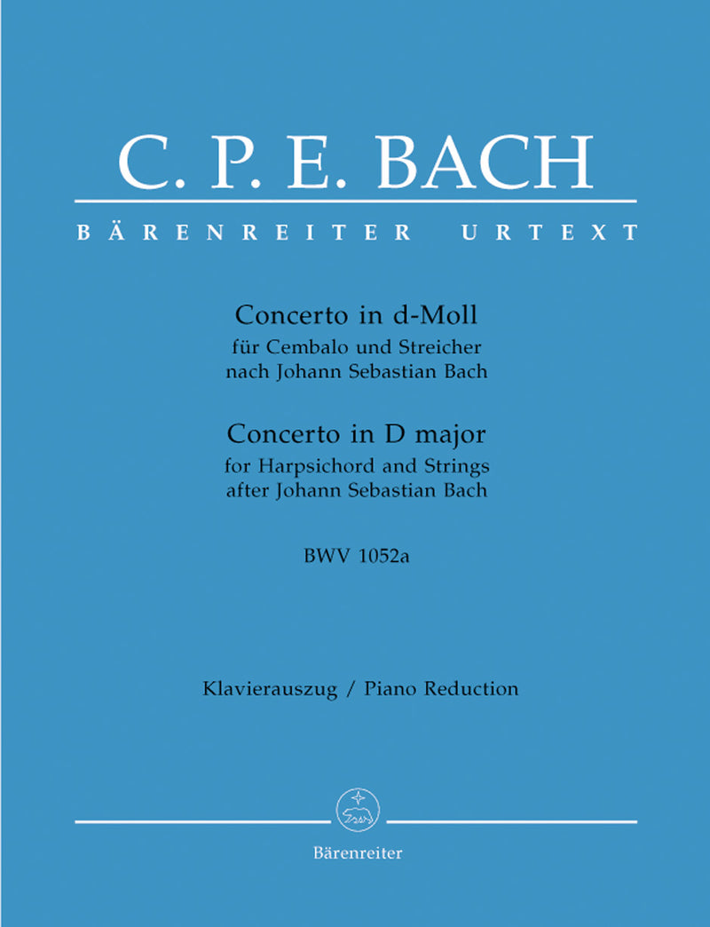 Harpsichord Concerto D minor BWV 1052a (based on Johann Sebastian Bach. First edition)