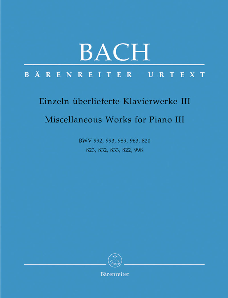Miscellaneous Works for Piano, vol. 3