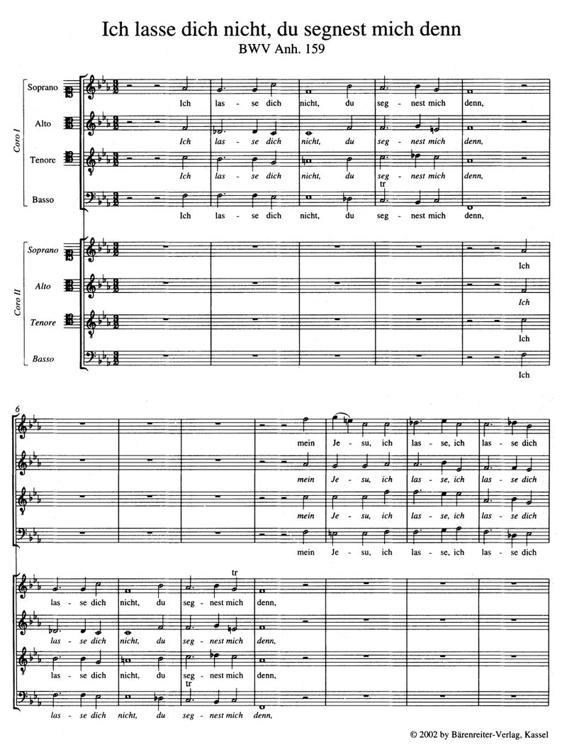Motetten zweifelhafter Echtheit, BWV Anh. 159/160