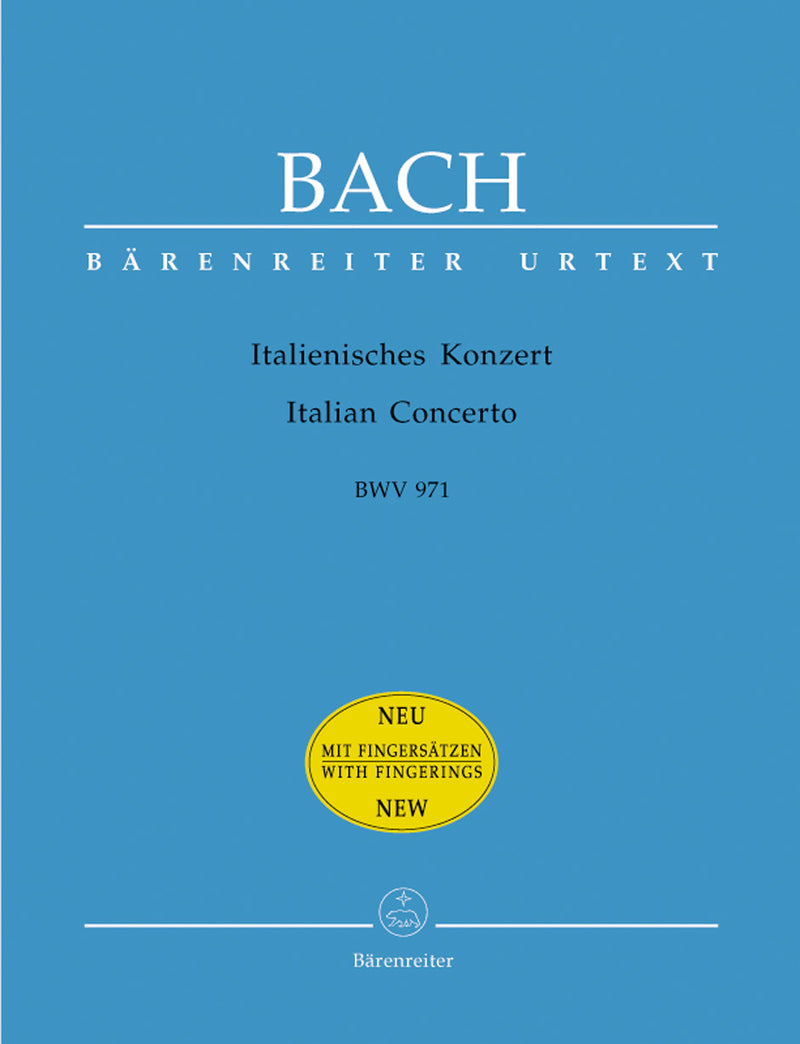 Italian Concerto BWV 971（運指あり）