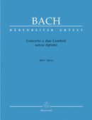 Concerto a due Cembali senza ripieno C-Dur BWV 1061a