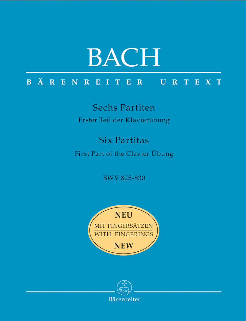 Six Partitas BWV 825-830（運指あり）