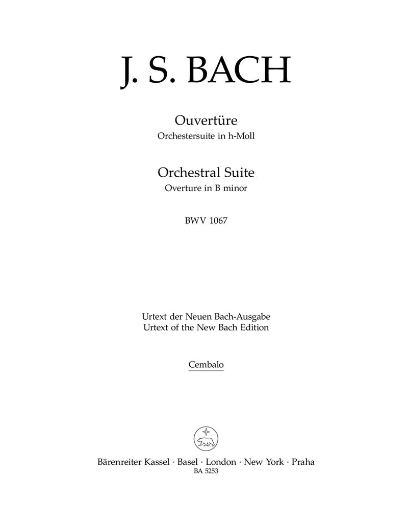 Orchestral Suite (Overture) B minor BWV 1067 [harpsichord part]
