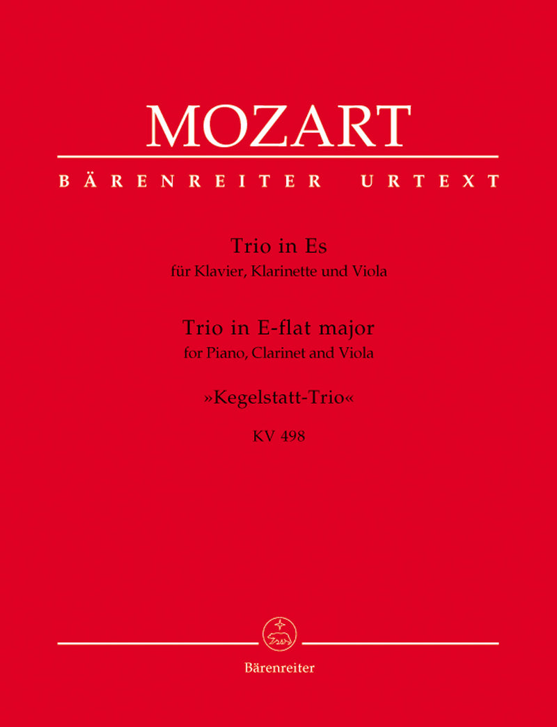Trio for Piano, Clarinet and Viola E-flat major K. 498 "Kegelstatt Trio"