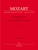 Laudate Dominum K. 339 (from the Vesperae solennes de Confessore) [score]