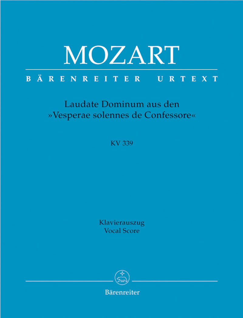 Laudate Dominum K. 339 (from the Vesperae solennes de Confessore) （ヴォーカル・スコア）