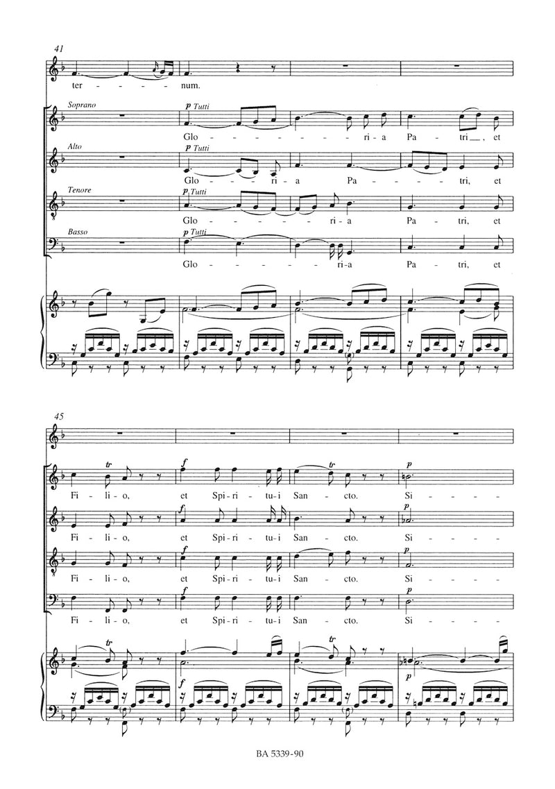 Laudate Dominum K. 339 (from the Vesperae solennes de Confessore) （ヴォーカル・スコア）