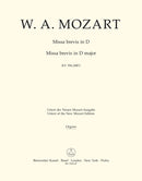 Missa brevis D major K. 194 (186h) [organ part]
