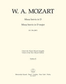 Missa brevis D major K. 194 (186h) [violin 2 part]