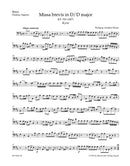 Missa brevis D major K. 194 (186h) [Basso(Vo/bassoon) part]