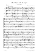 Missa brevis D major K. 194 (186h) [合唱楽譜]