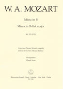 Missa brevis B-flat major K. 275 (272b) [合唱楽譜]