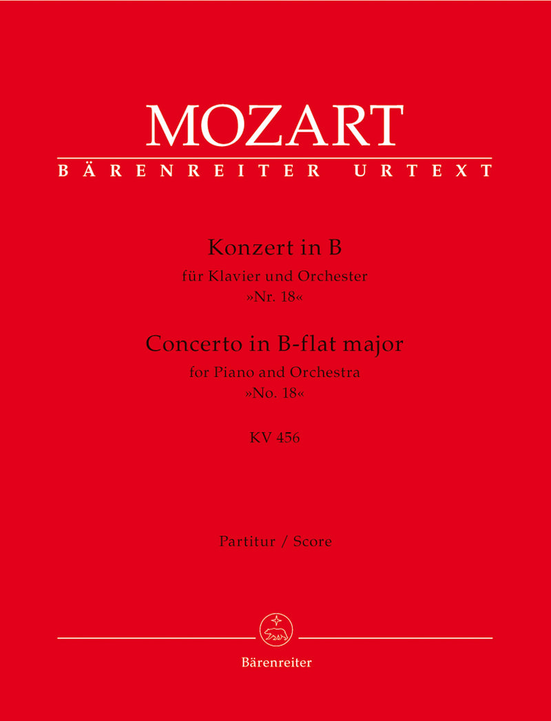 Concerto for Piano and Orchestra Nr. 18 B-flat major K. 456 [score]