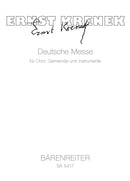 Deutsche Messe für Chor, Gemeinde und Instrumente (1968) [score]