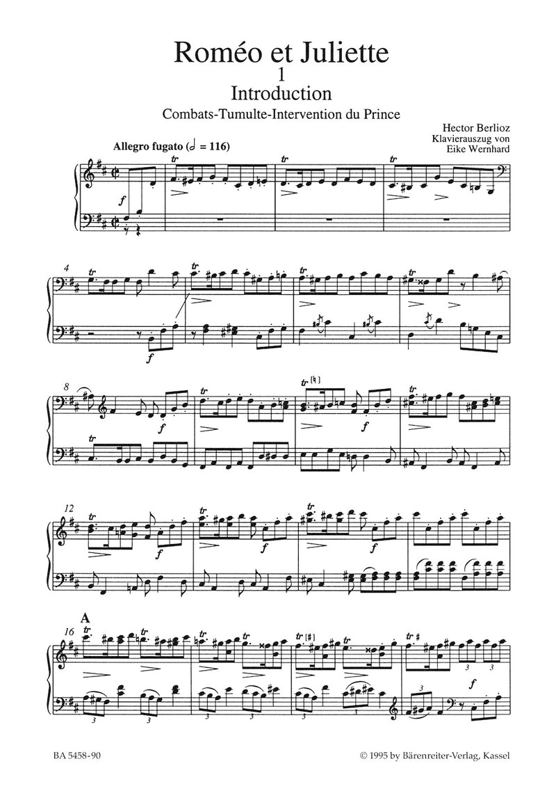 Roméo et Juliette op. 17 Hol. 73 （ヴォーカル・スコア）