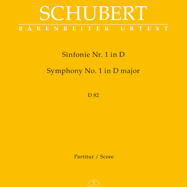 Symphony Nr. 1 D major D 82 (1813) [score] / Schubert (Bärenreiter)