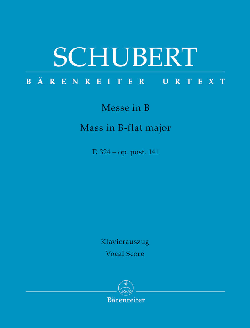 Mass B-flat major op. post.141 D 324 （ヴォーカル・スコア）