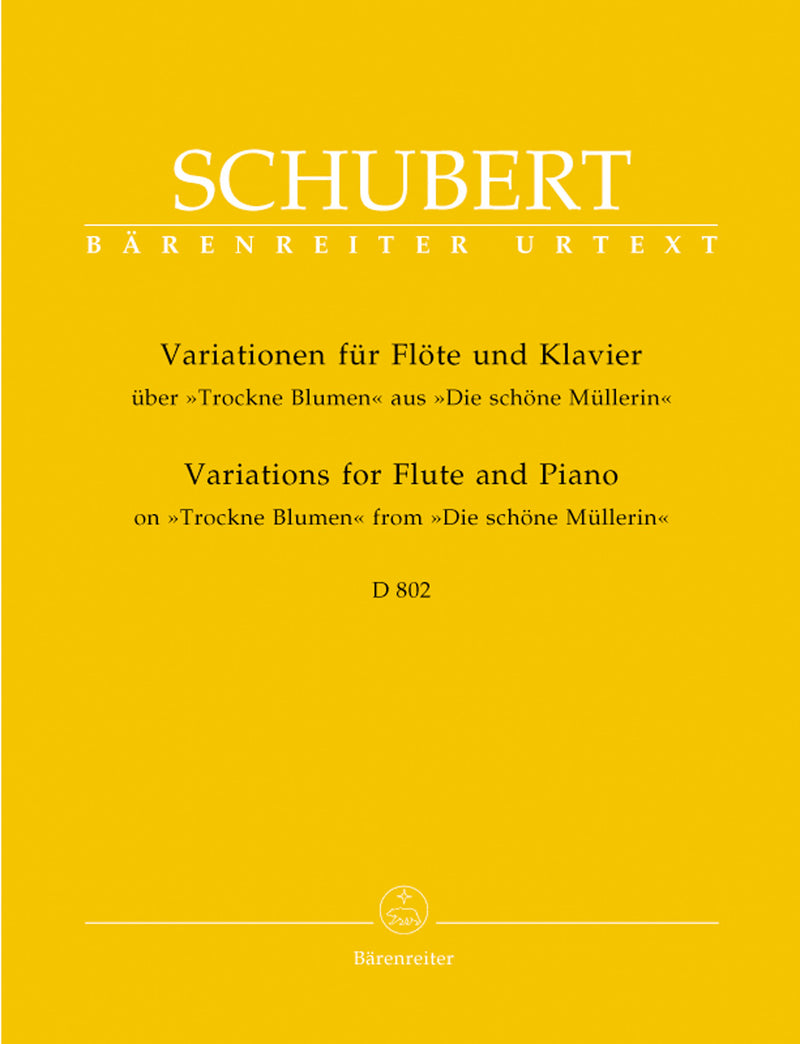 Variations on "Trockne Blumen" for Flute and Piano op. post. 160 D 802