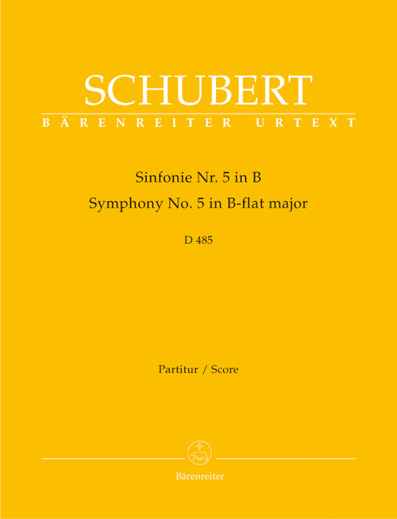 Symphony Nr. 5 B-flat major D 485 [score]