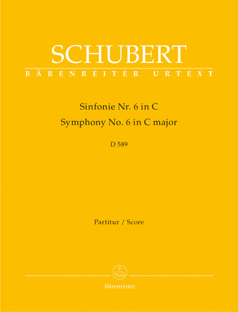 Symphony Nr. 6 C major D 589 [score]