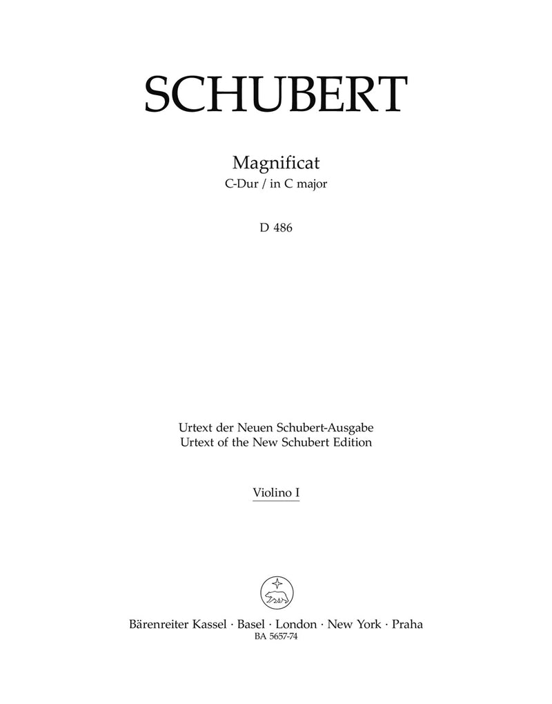 Magnificat C-Dur D 486 [violin 1 part]