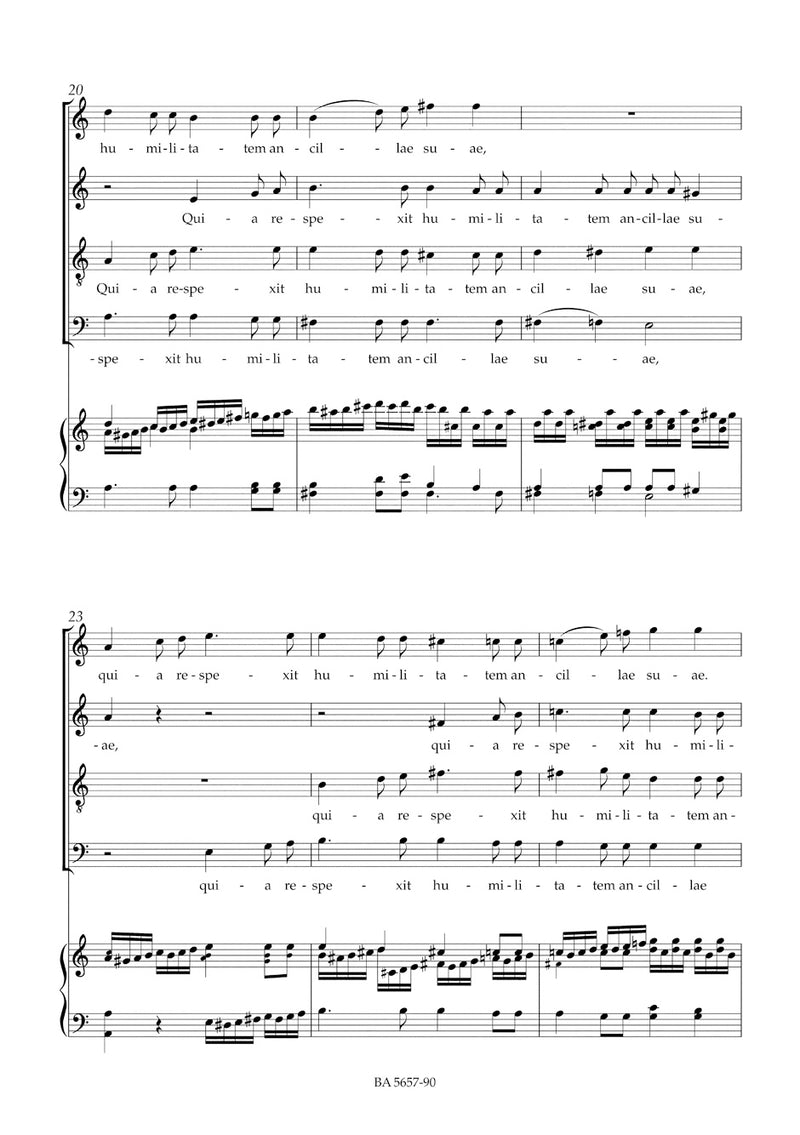 Magnificat C-Dur D 486 （ヴォーカル・スコア）