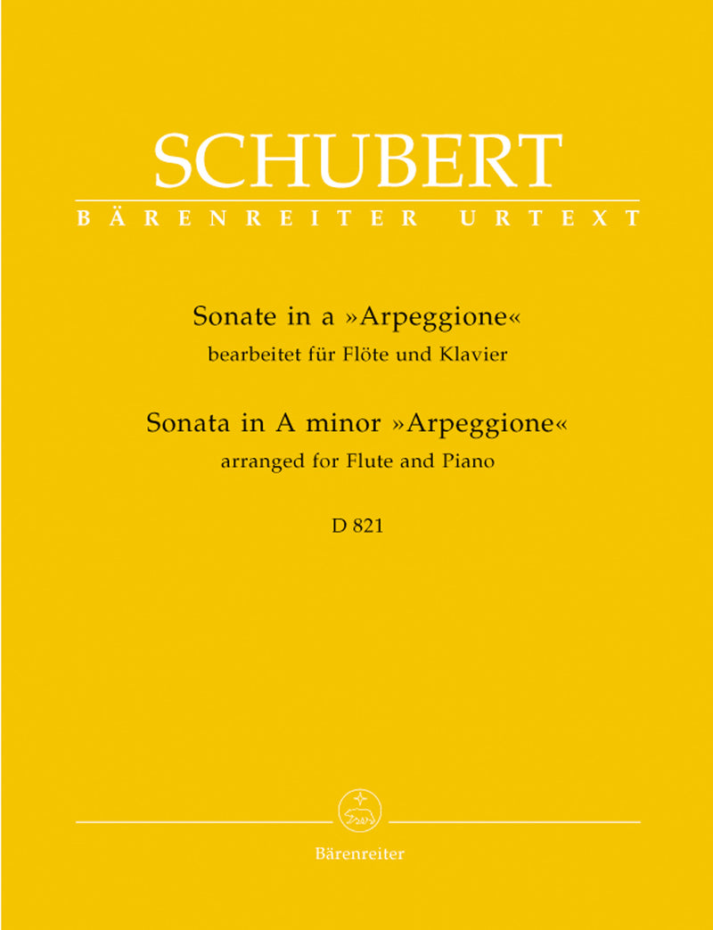 Sonate a-Moll D 821 "Arpeggione" (Arr. Flute and Piano)
