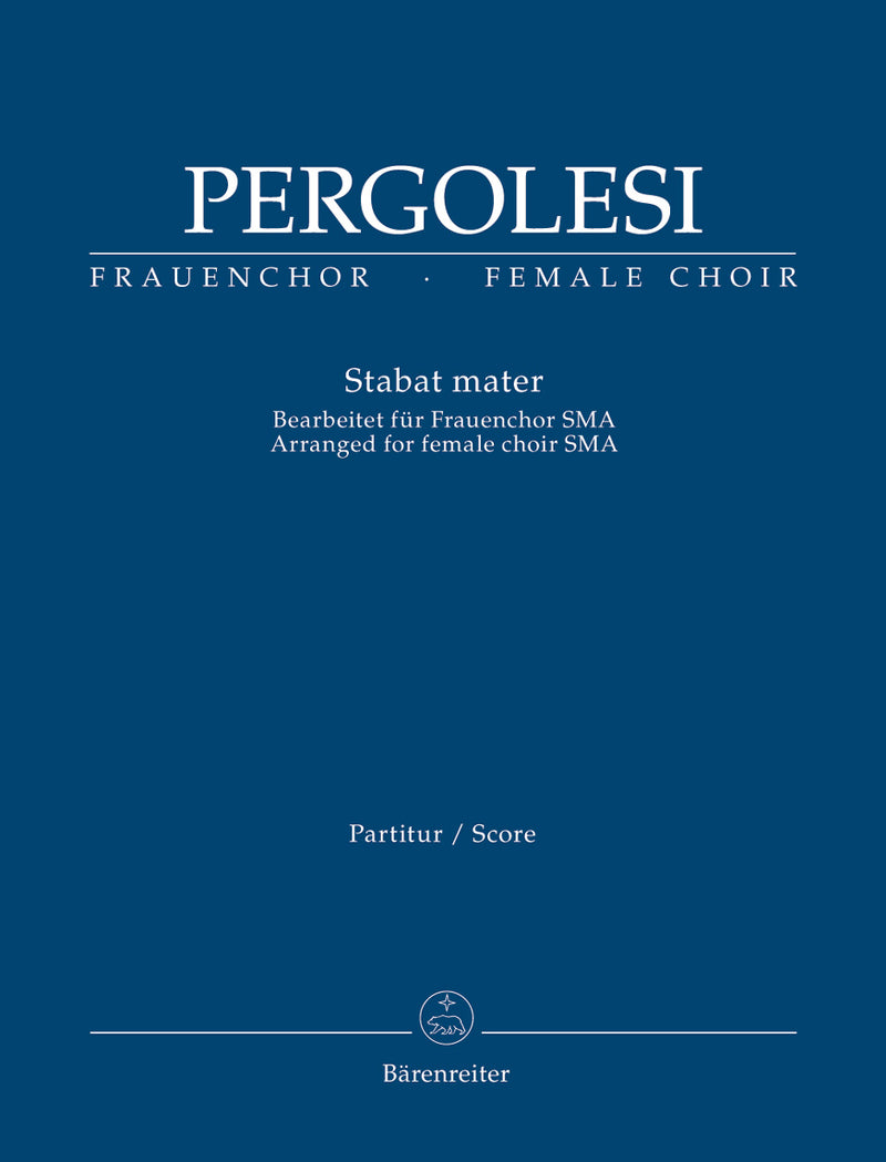 Stabat mater (Arranged for female choir (SMA)) [score]