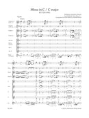 Missa in C-Dur = Mass in C major, K. 220 (196b) "Spatzenmesse" = 雀ミサ(Arranged for female choir SMezAA) [score]